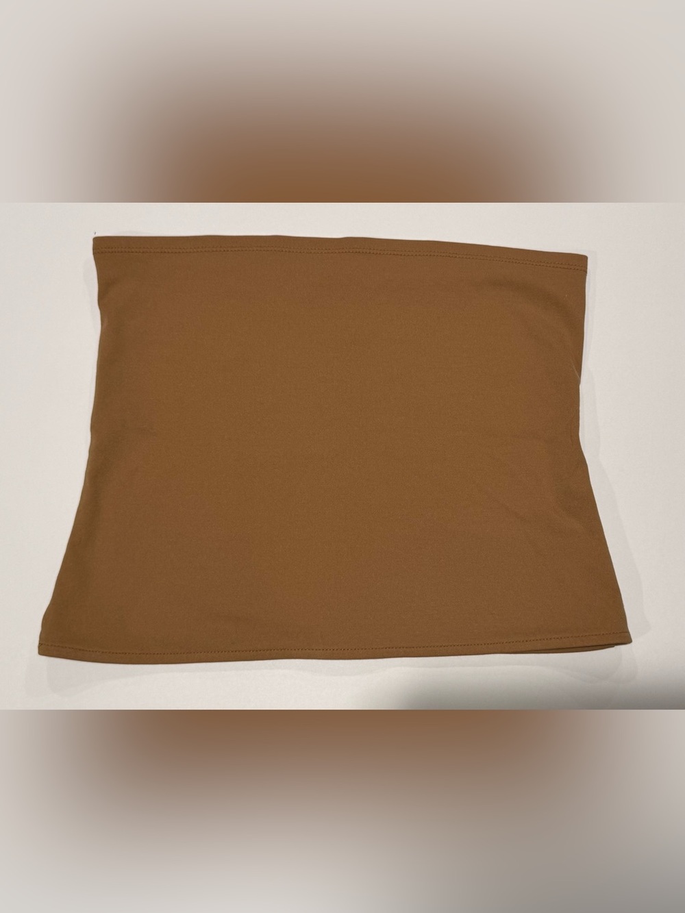 Open Edit Camel Brown Tube Top Size Small Minimalist Strapless Stretch - Picture 2 of 10